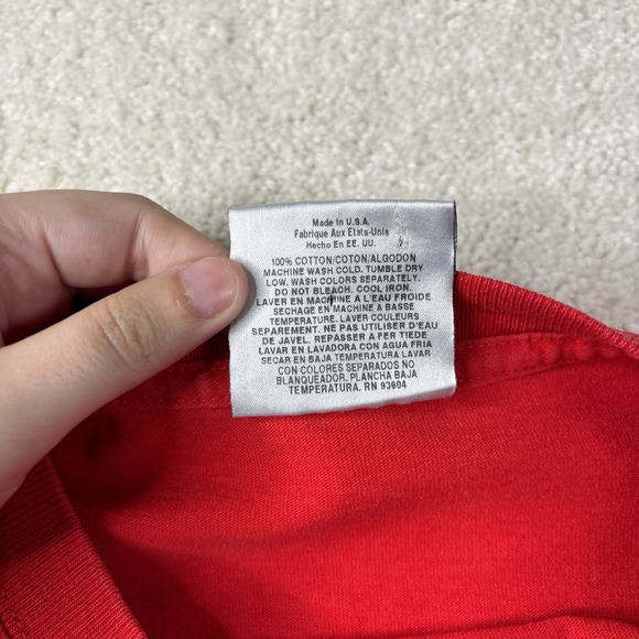 Vintage JNCO Shirt Men's Large Red Long Sleeve Eyes Face Grunge Y2K 2000s Rare - Picture 8 of 16